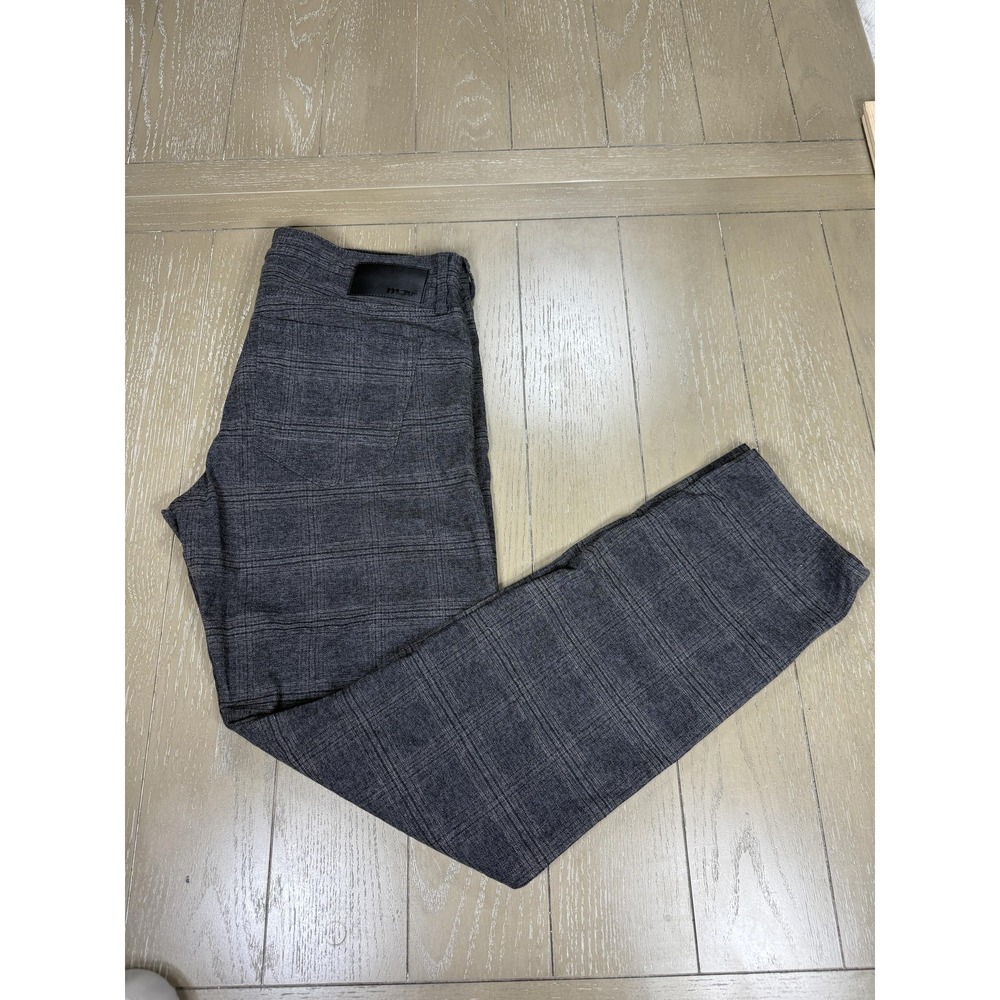 Mavi Jake Pant‎ Mens 33x29 Gray Plaid Slim Straight Chino Stretch Casual Stretch